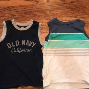 Two boys tanks